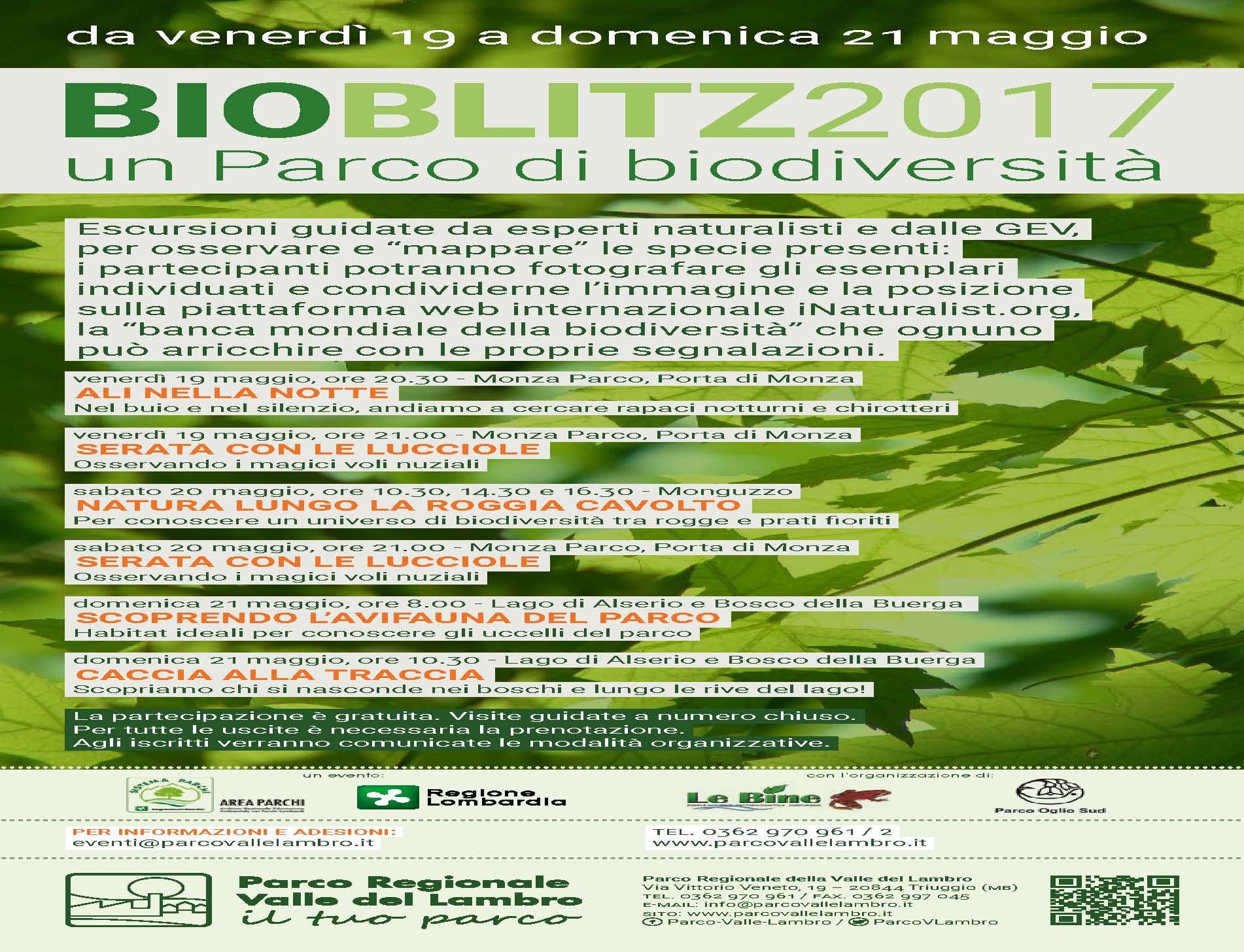 Bioblitz 2017: un parco di biodiversità