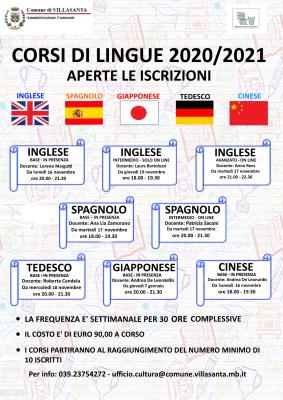 Manifesto corsi di lingue 2020/2021