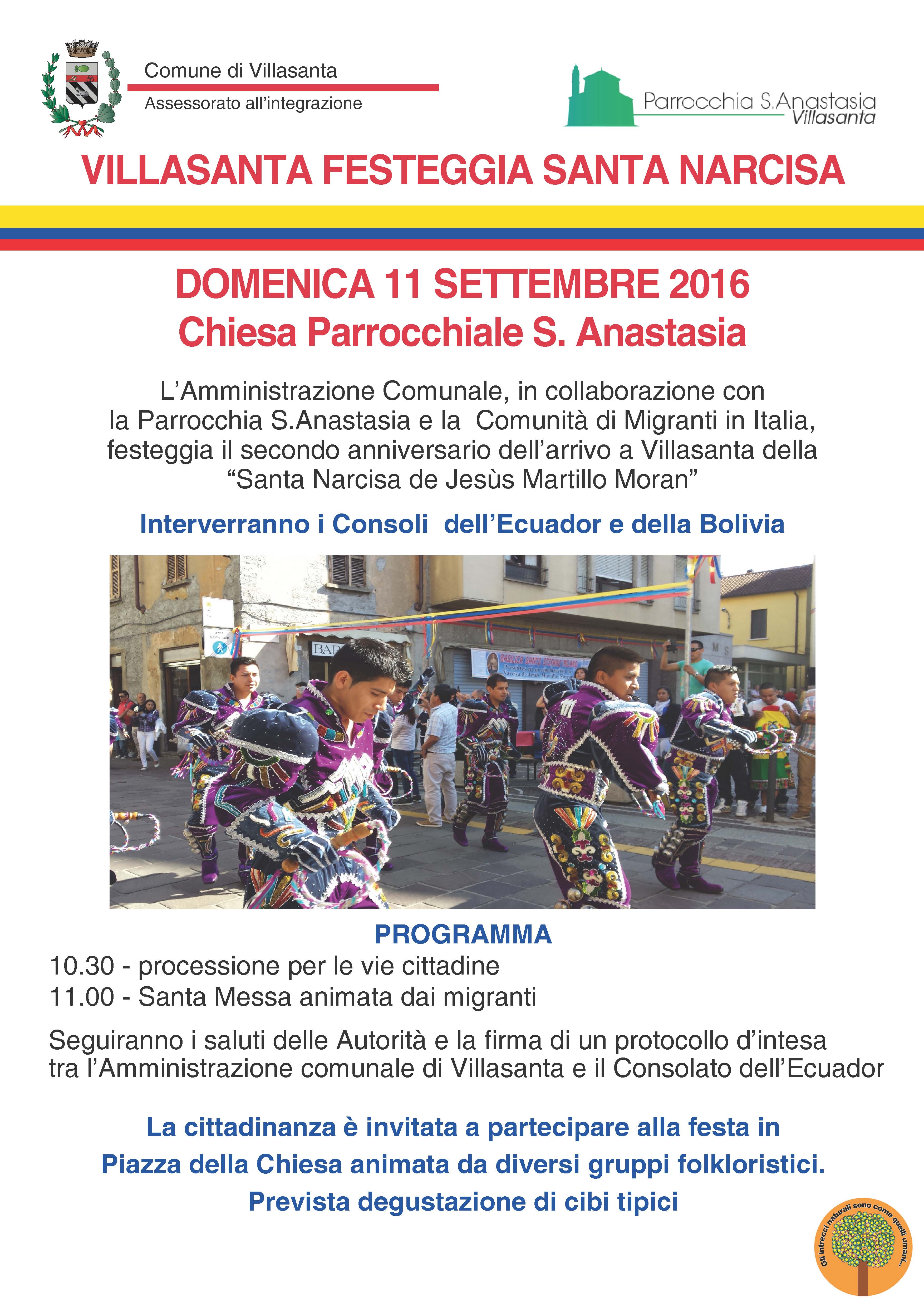 Villasanta festeggia Santa Narcisa