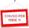 chiusura periodo estivo