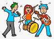 Musica e balli per le vie