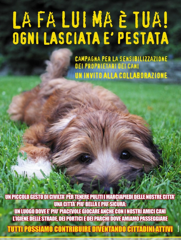 Campagna per la sensibilizzazione dei proprietari dei cani
