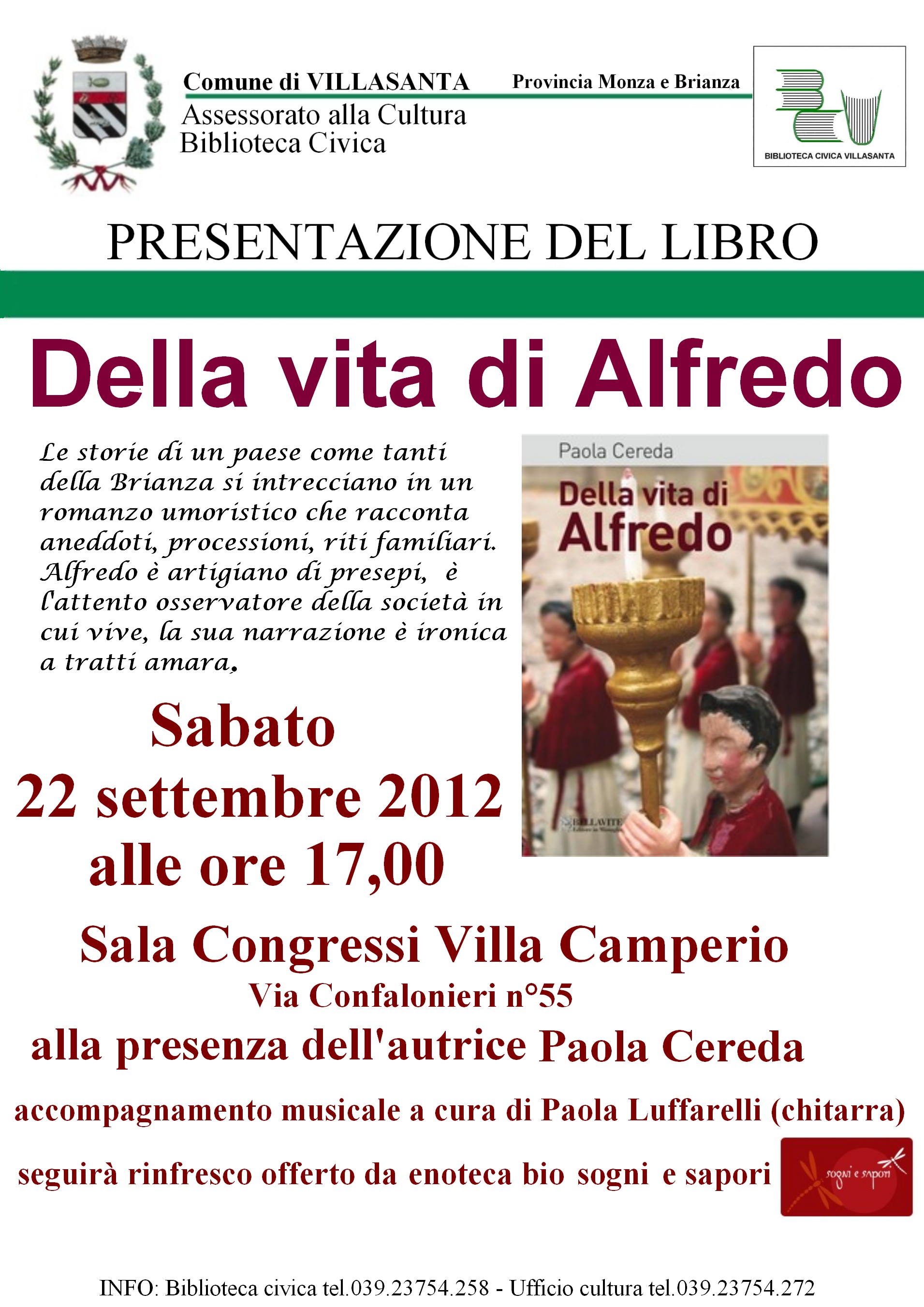 presentazione libroDella vita di Alfredo
