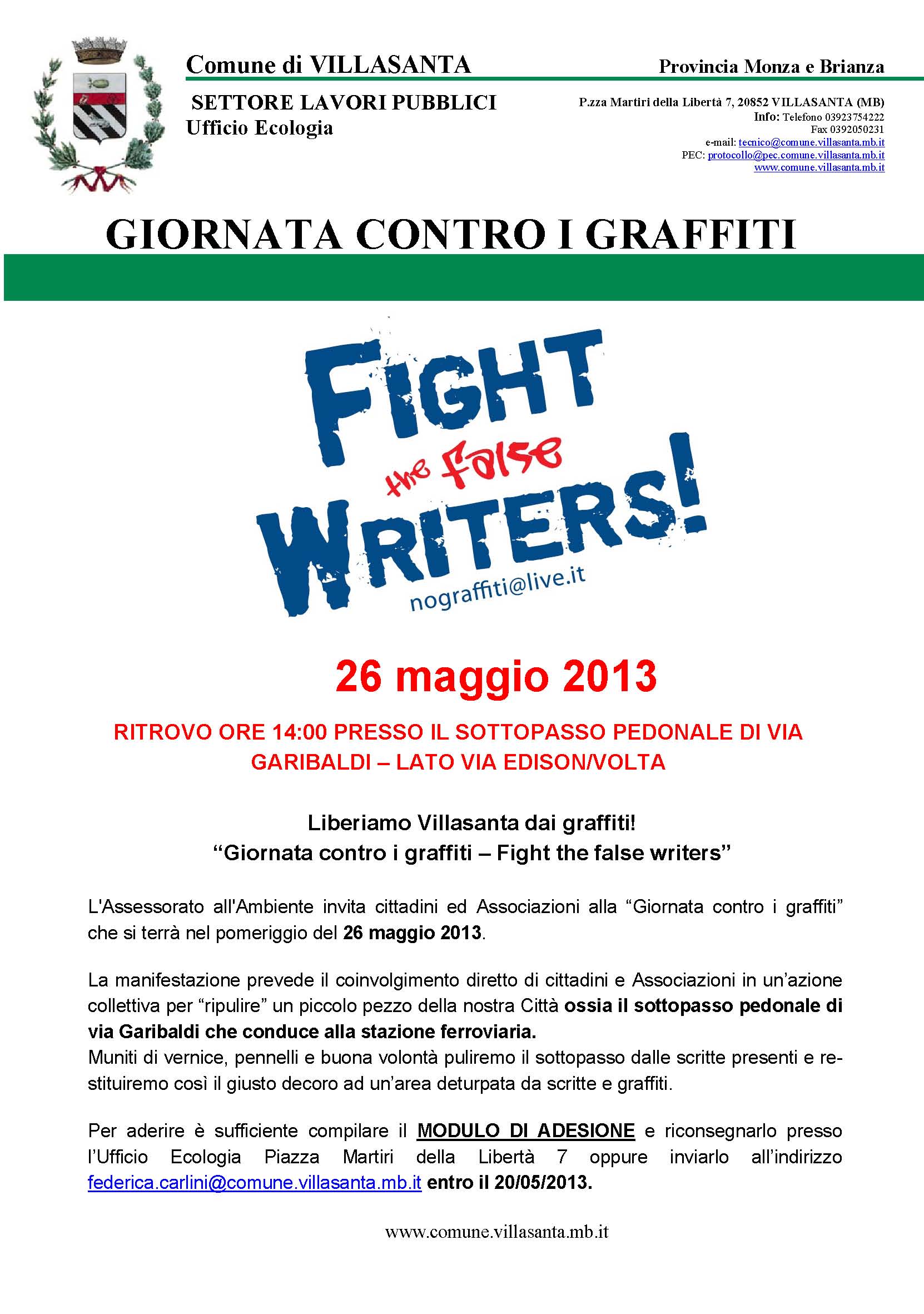 Giornata contro i graffiti