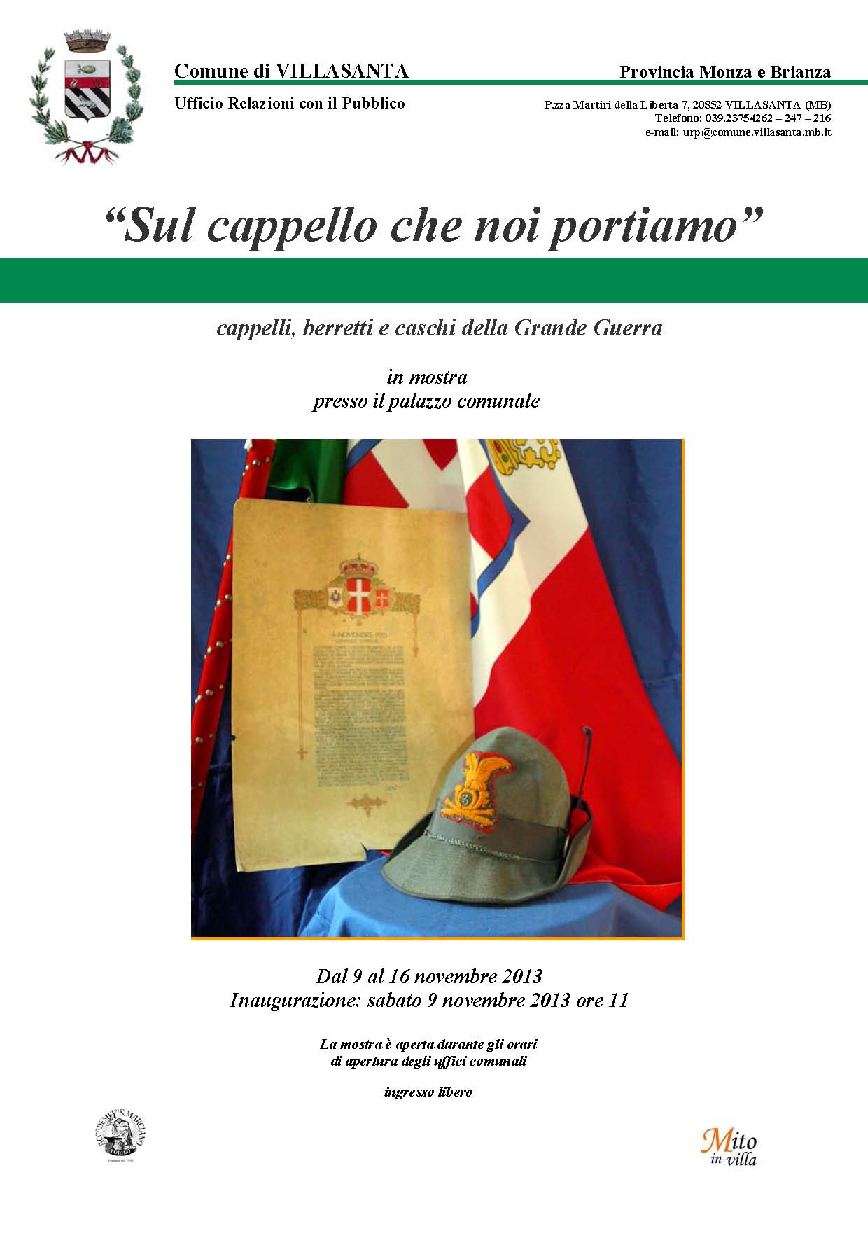Sul cappello che noi portiamo