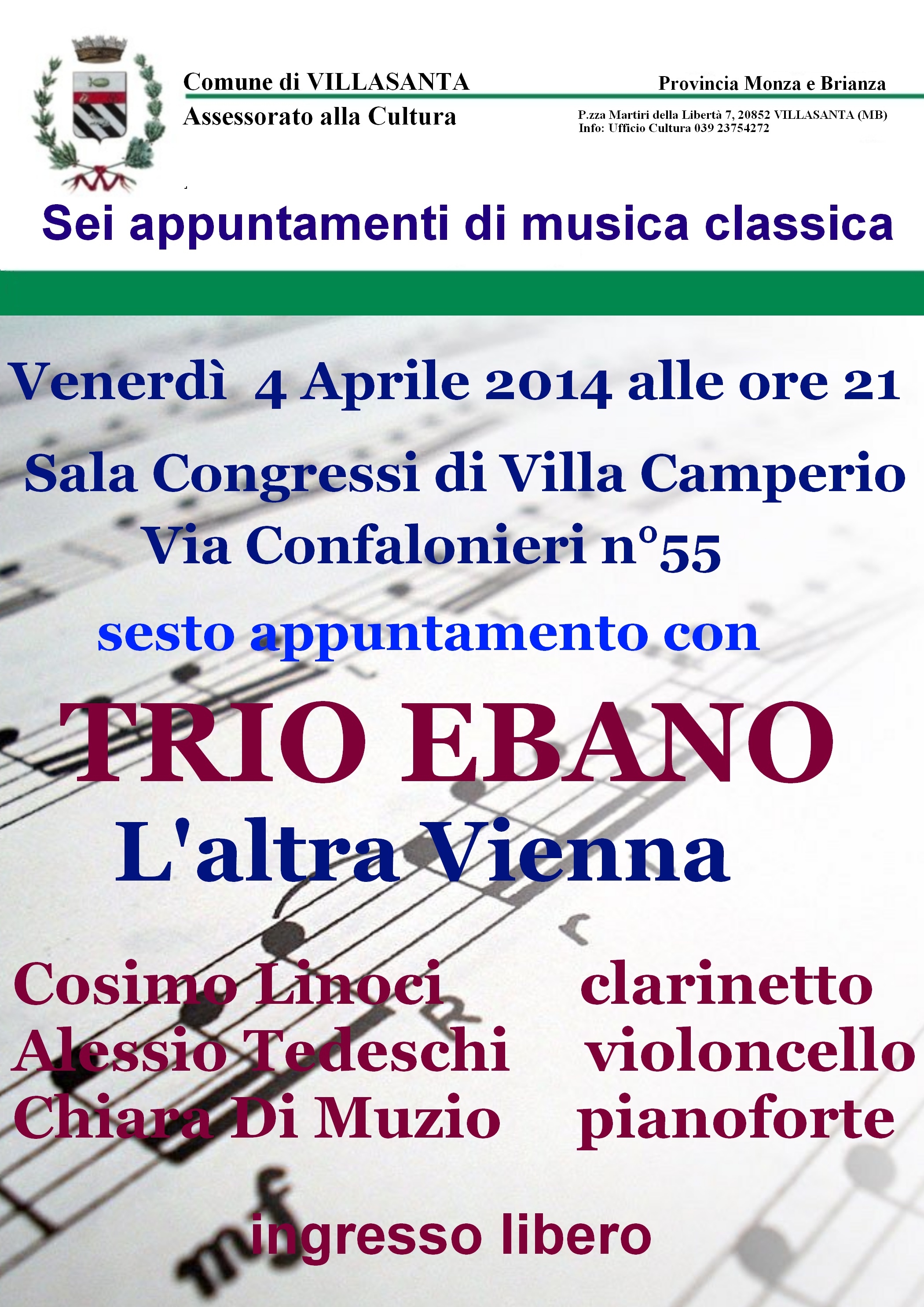 MUSICA CLASSICA - PROGRAMMA